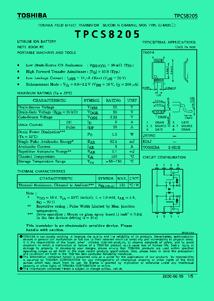 TPCS8205_287481.PDF Datasheet