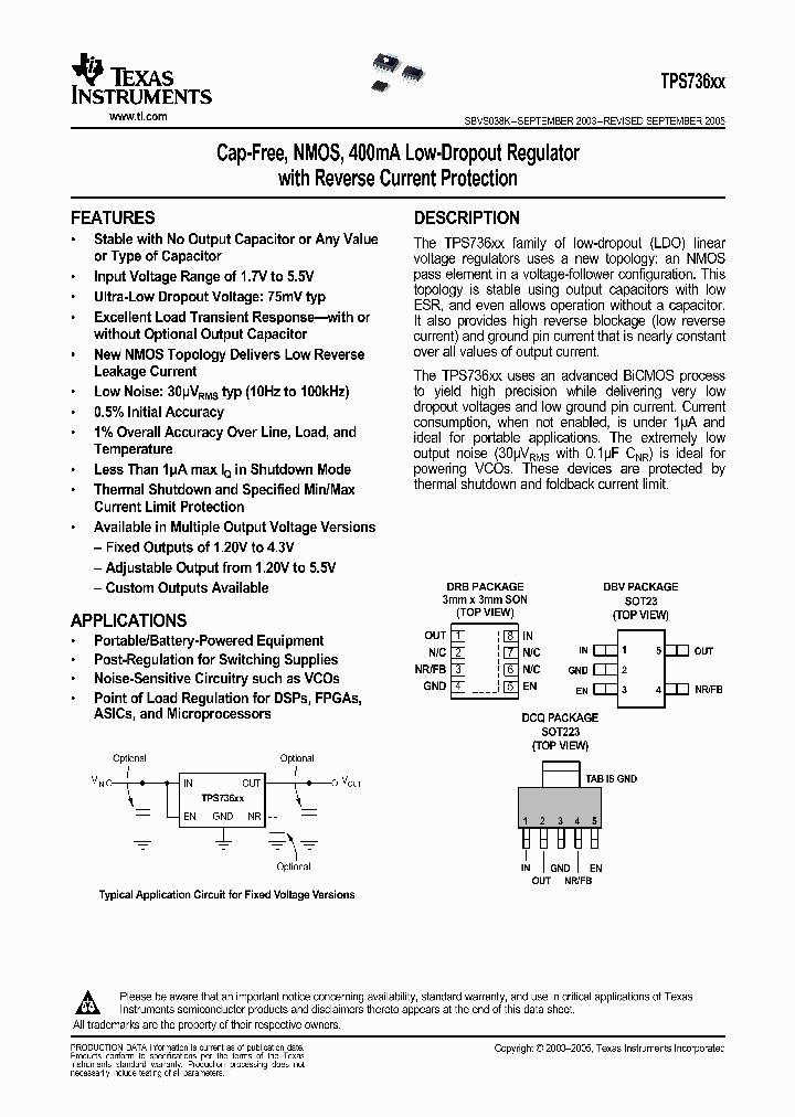 TPS73618DB_266700.PDF Datasheet