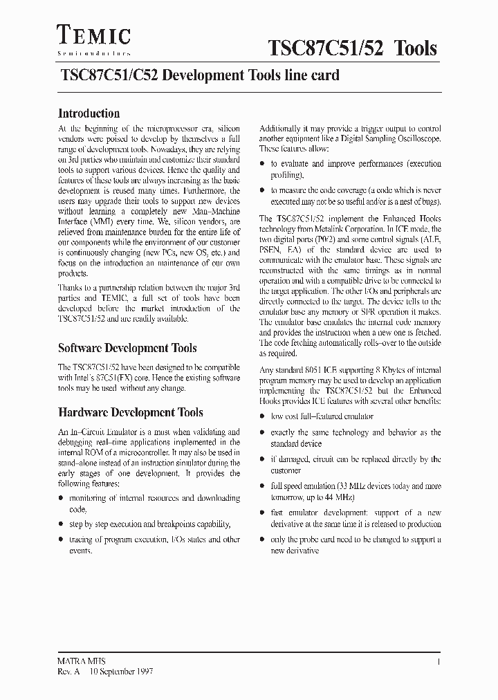 TSC87C52TOOLS_224907.PDF Datasheet