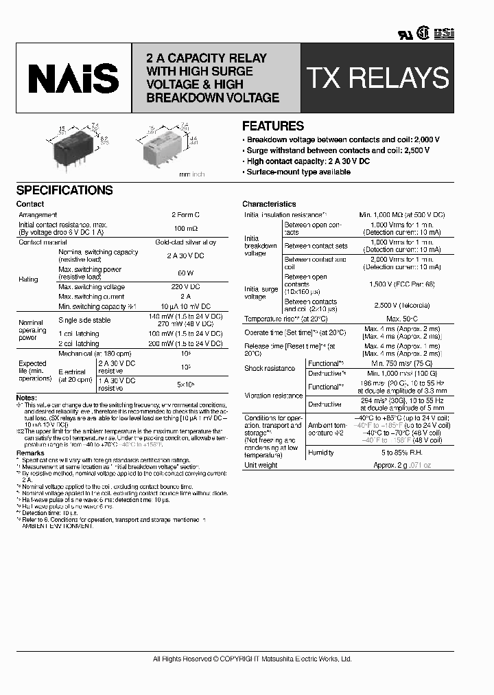TX2-5V_239254.PDF Datasheet