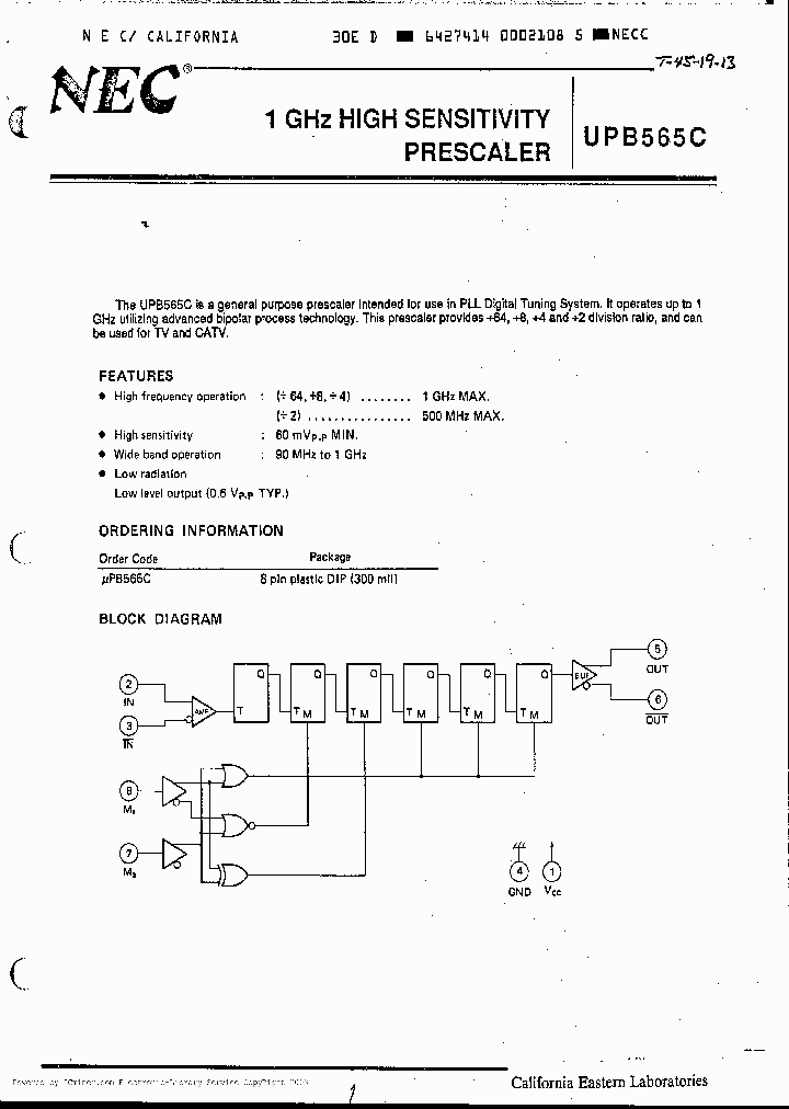 UPB565C_203399.PDF Datasheet