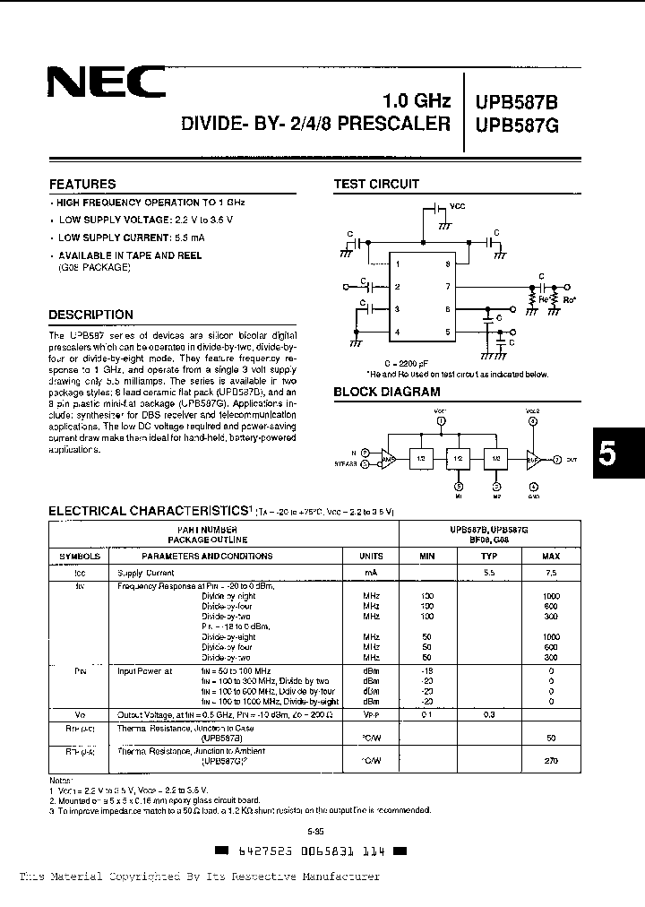 UPB587B_209998.PDF Datasheet