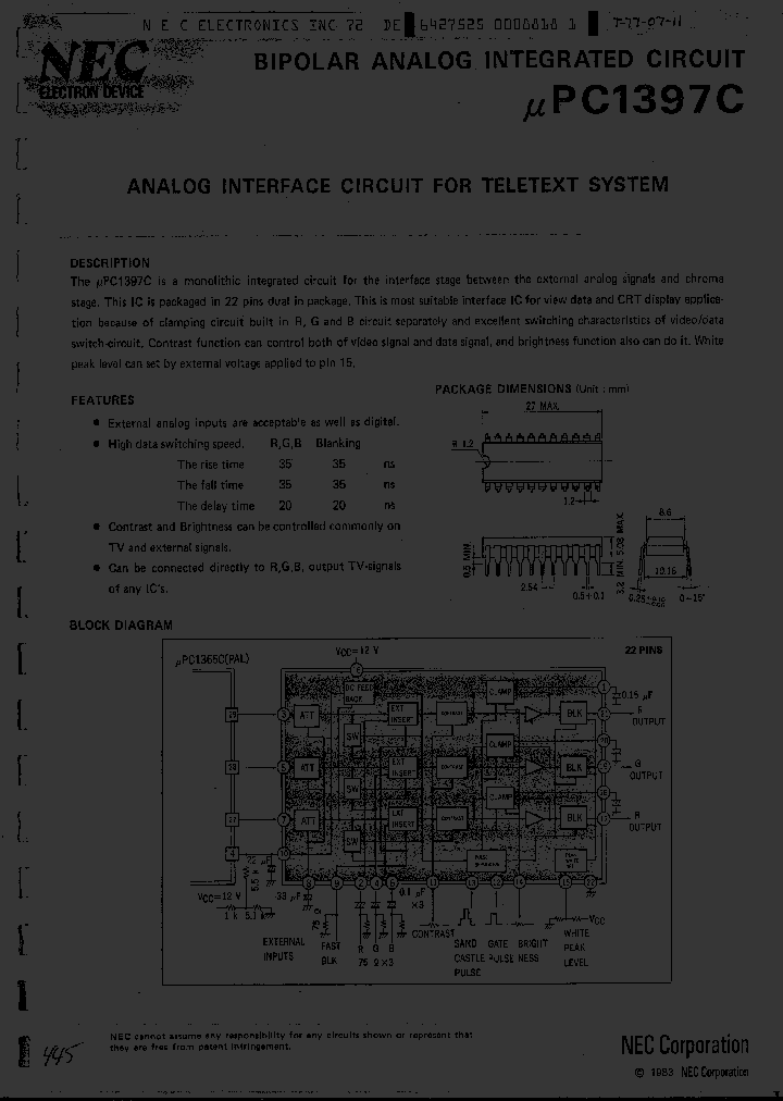 UPC1397C_215032.PDF Datasheet