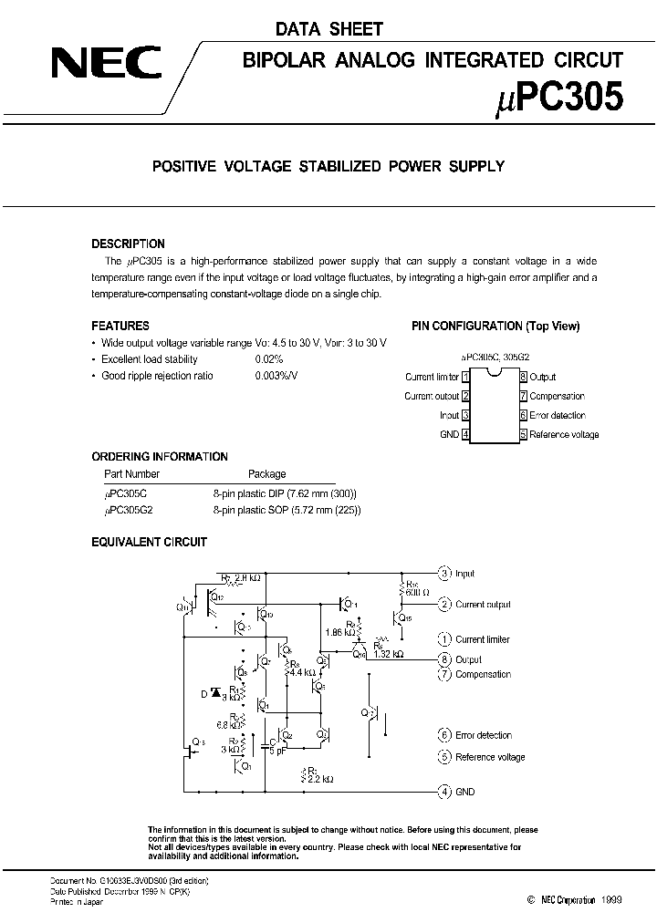 UPC305_271530.PDF Datasheet
