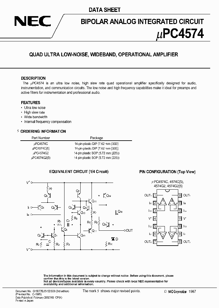 UPC4574C_202706.PDF Datasheet