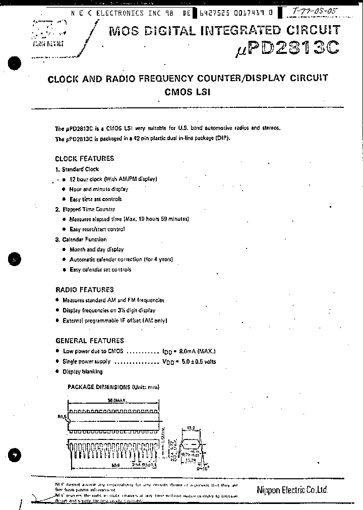 UPD2813C_204984.PDF Datasheet