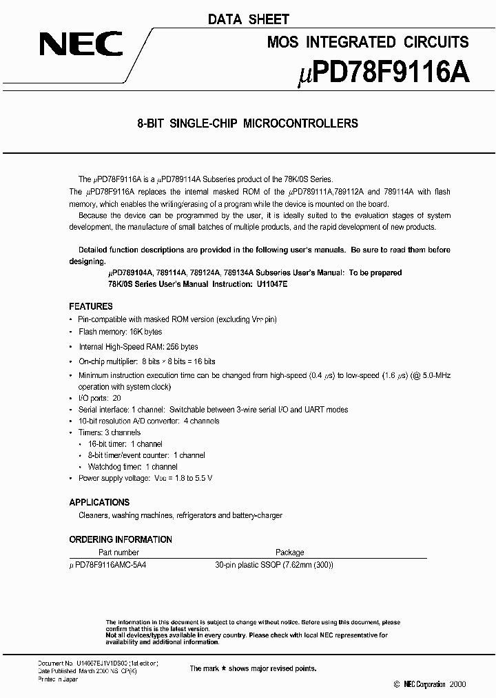 UPD78F9116A_202556.PDF Datasheet