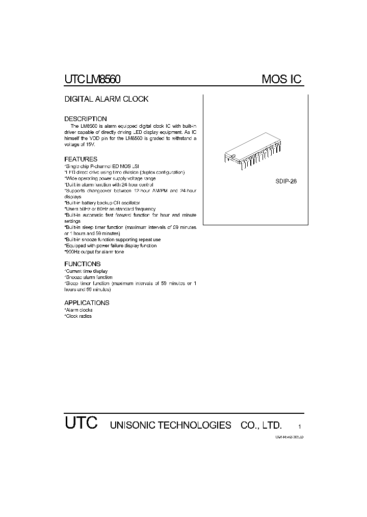 UTCLM8560_275935.PDF Datasheet