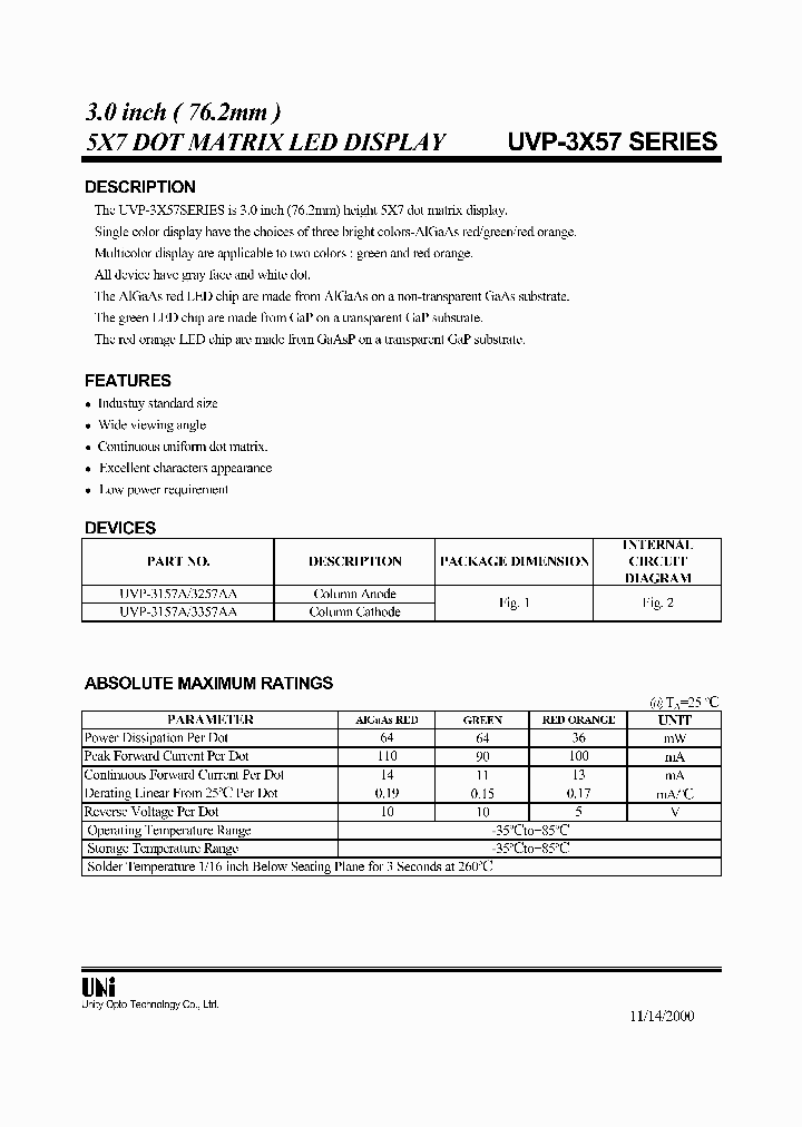 UVP-3157A_283804.PDF Datasheet