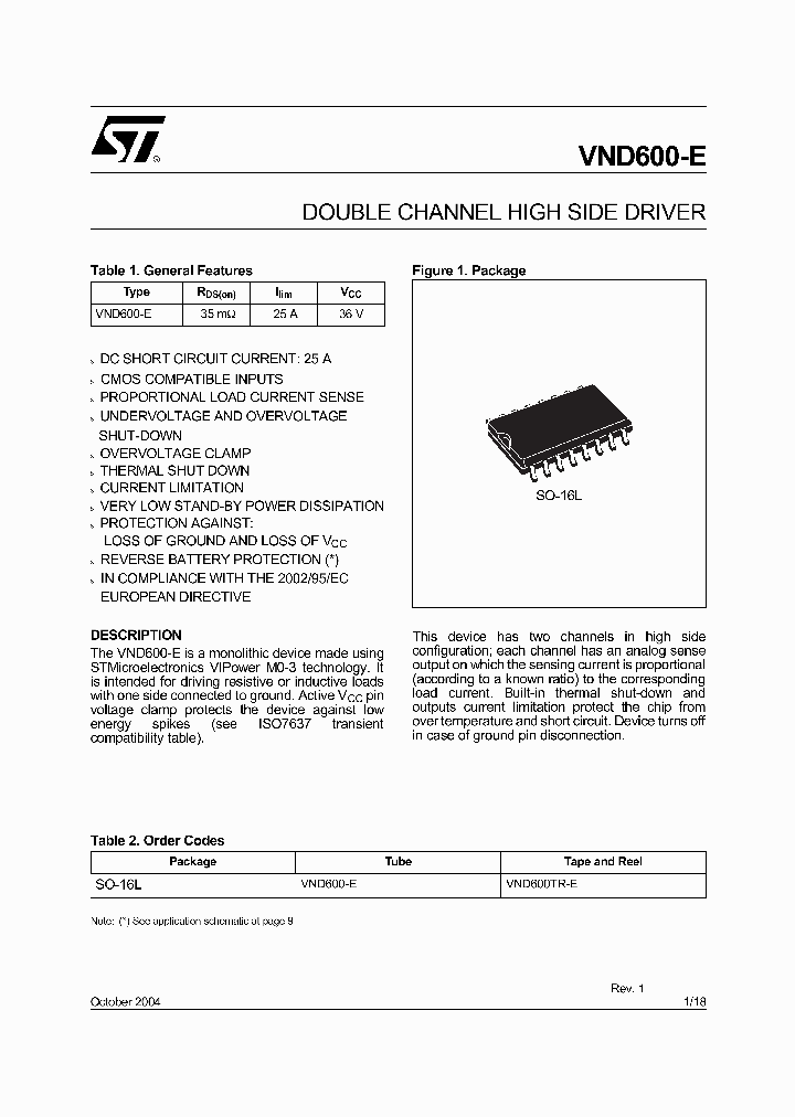 VND600-E_280974.PDF Datasheet