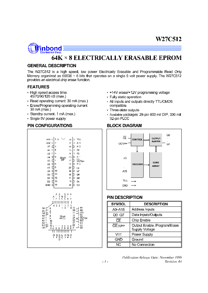 W27C512-45_78329.PDF Datasheet