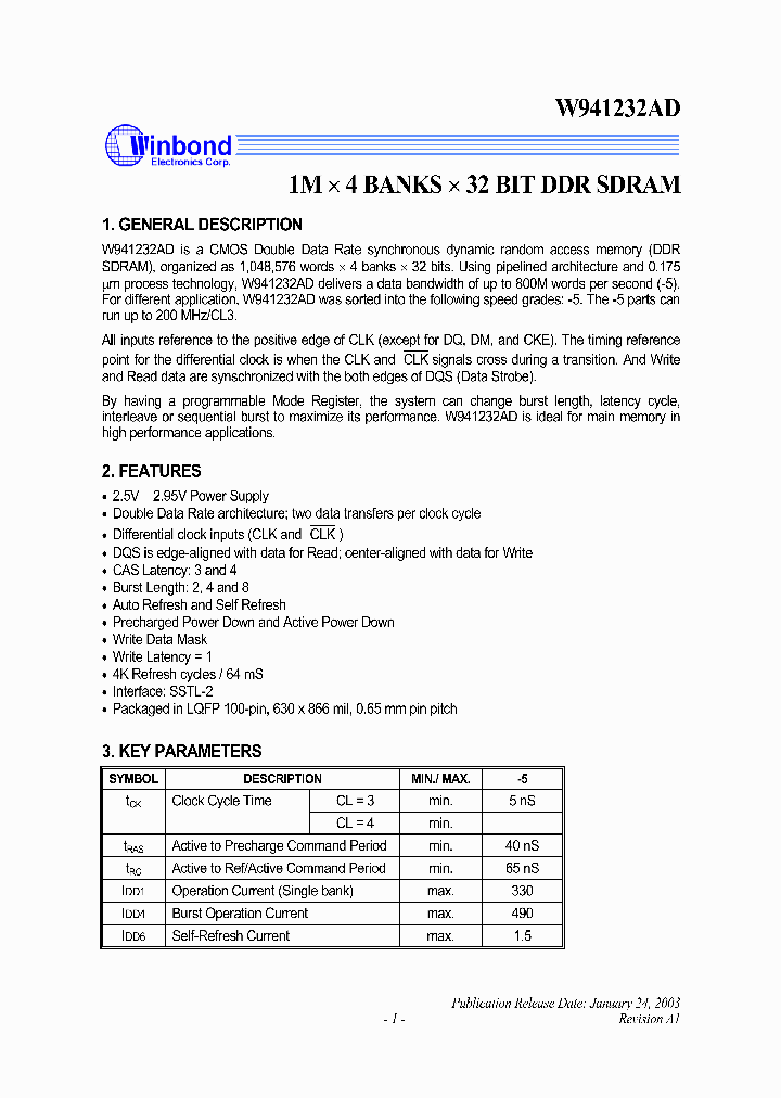 W941232AD_278423.PDF Datasheet