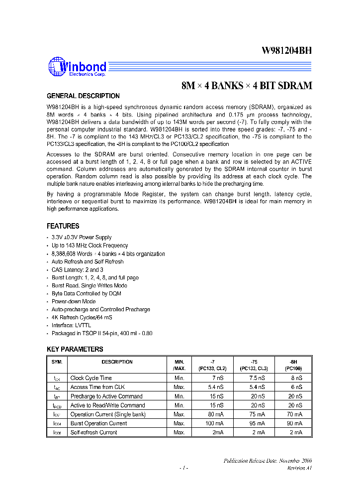 W981204BH_293593.PDF Datasheet