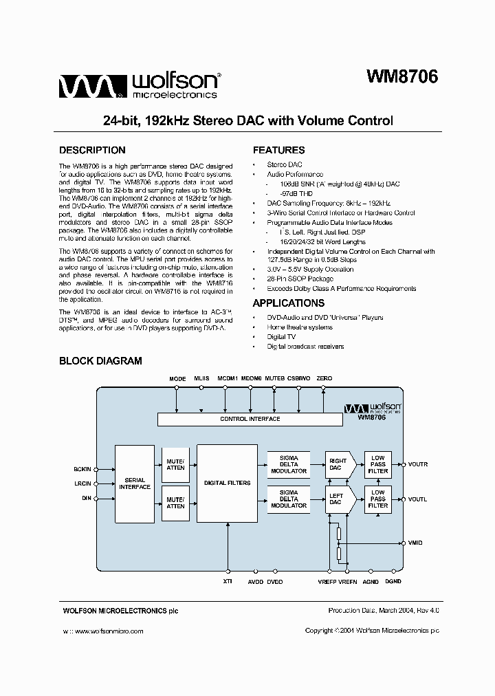 WM8706_283198.PDF Datasheet