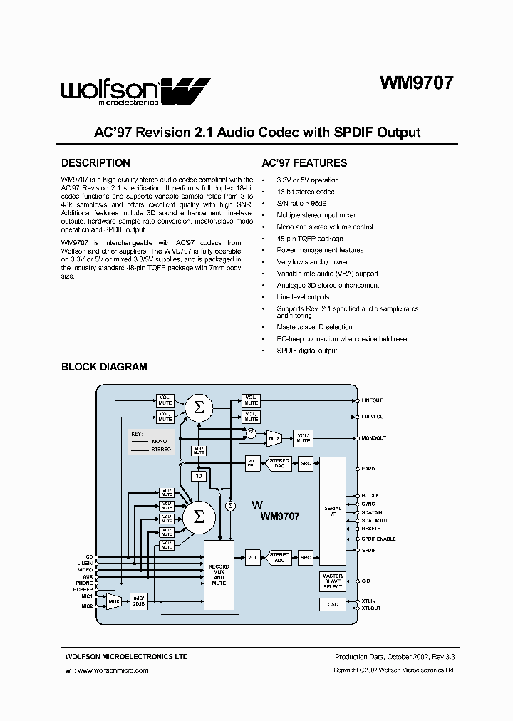 WM9707_278814.PDF Datasheet