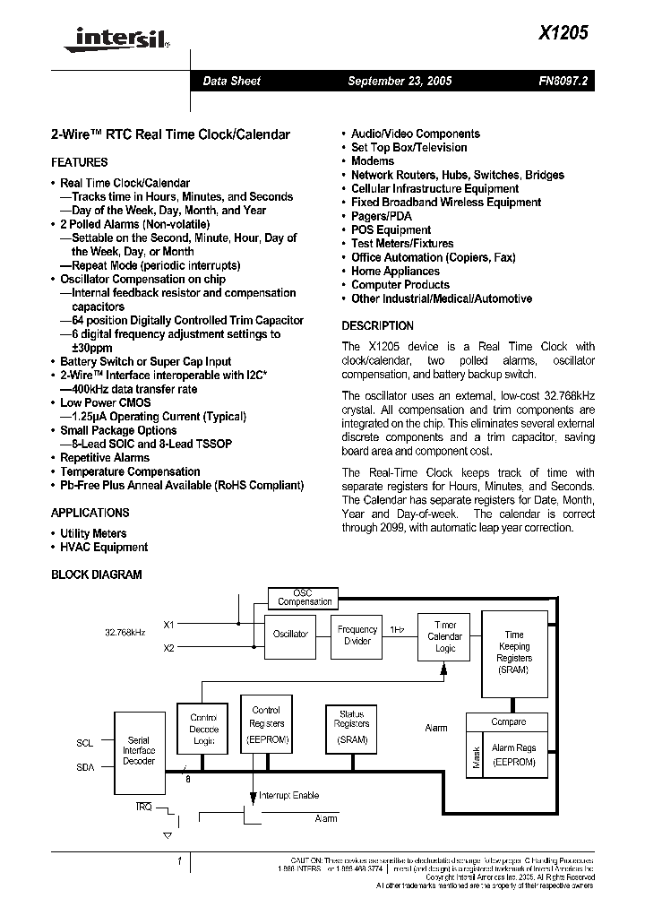 X1205_295288.PDF Datasheet