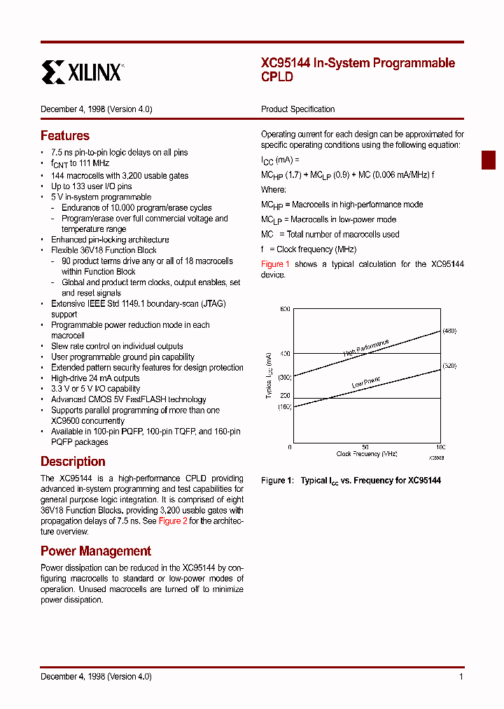 XC95144_188413.PDF Datasheet