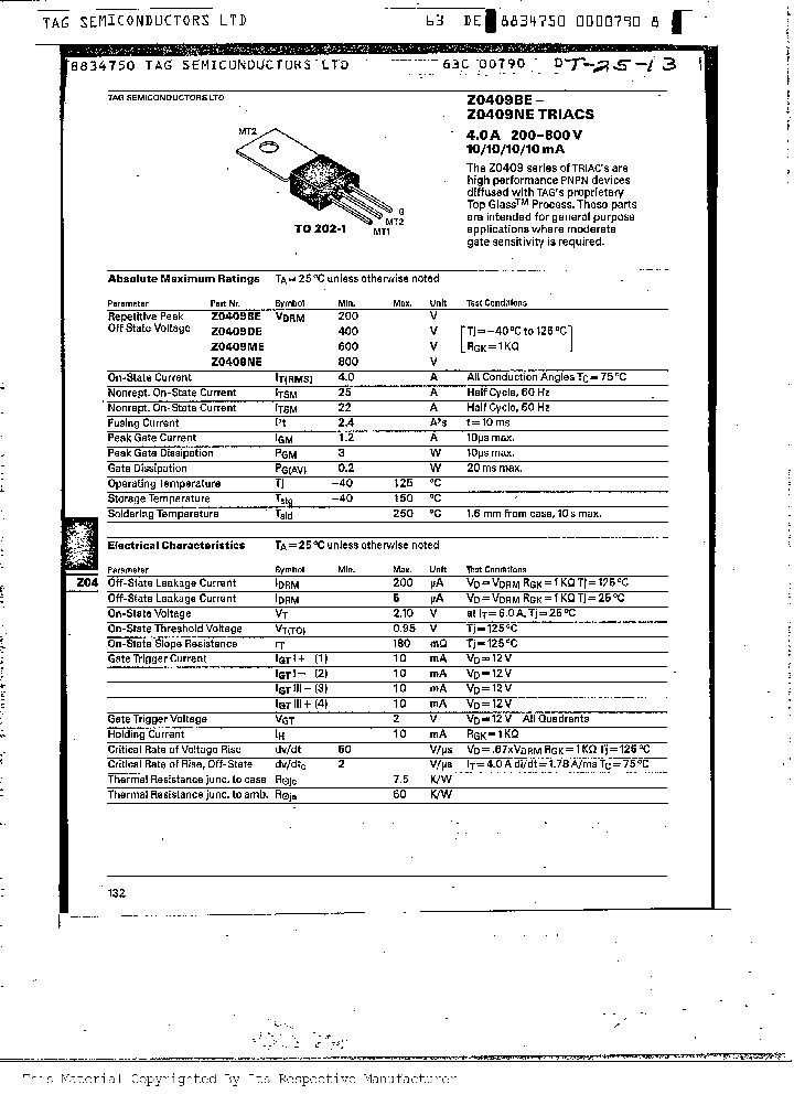 Z0409BE_293662.PDF Datasheet