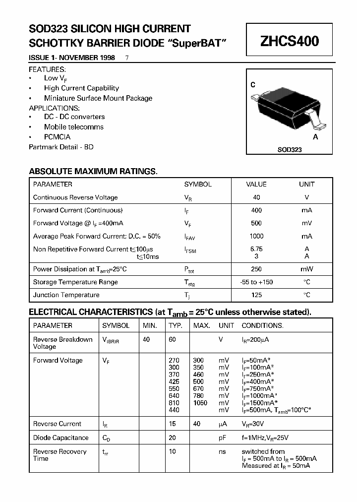 ZHCS400_202029.PDF Datasheet