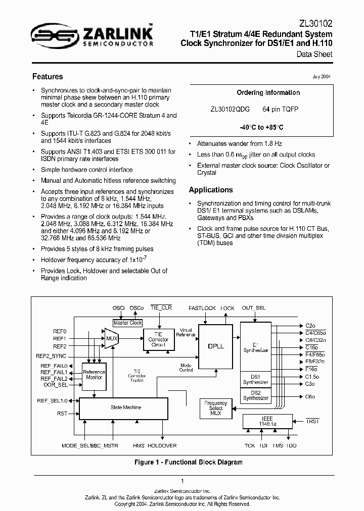 ZL30102_292778.PDF Datasheet