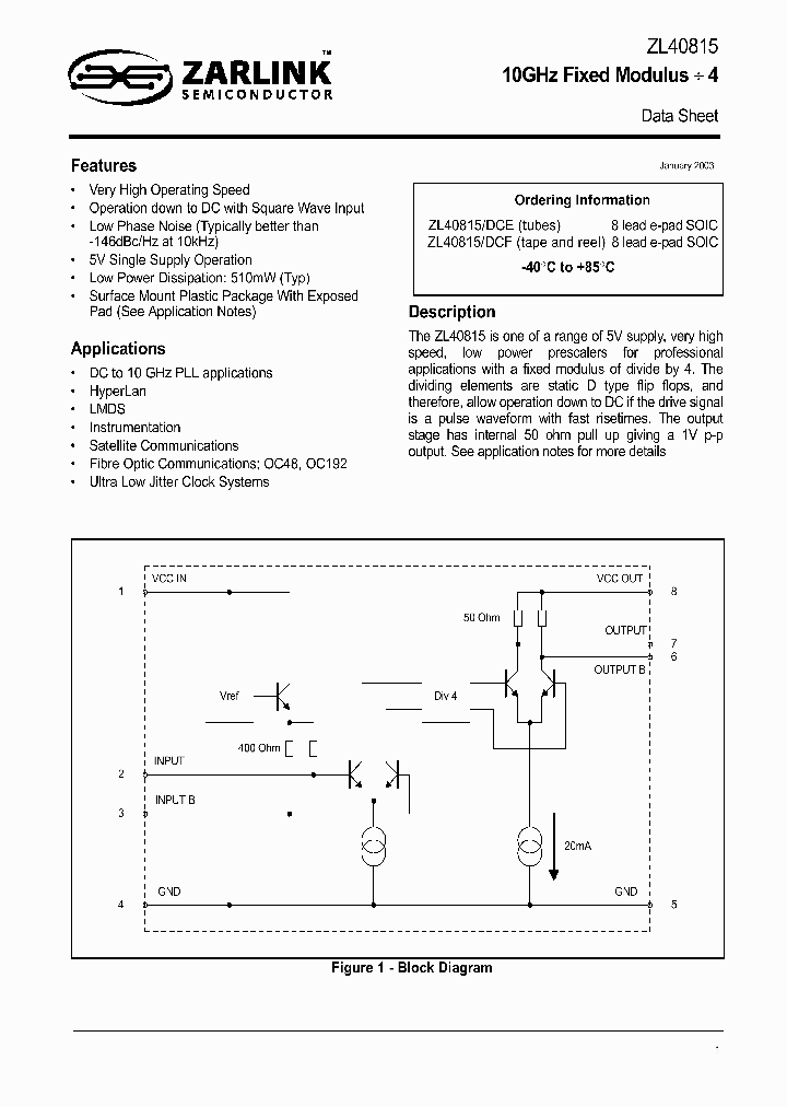 ZL40815_284787.PDF Datasheet