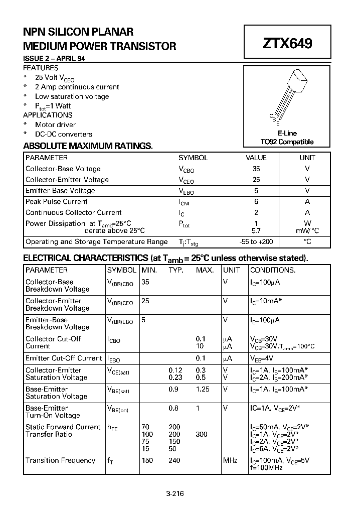 ZTX649_201795.PDF Datasheet