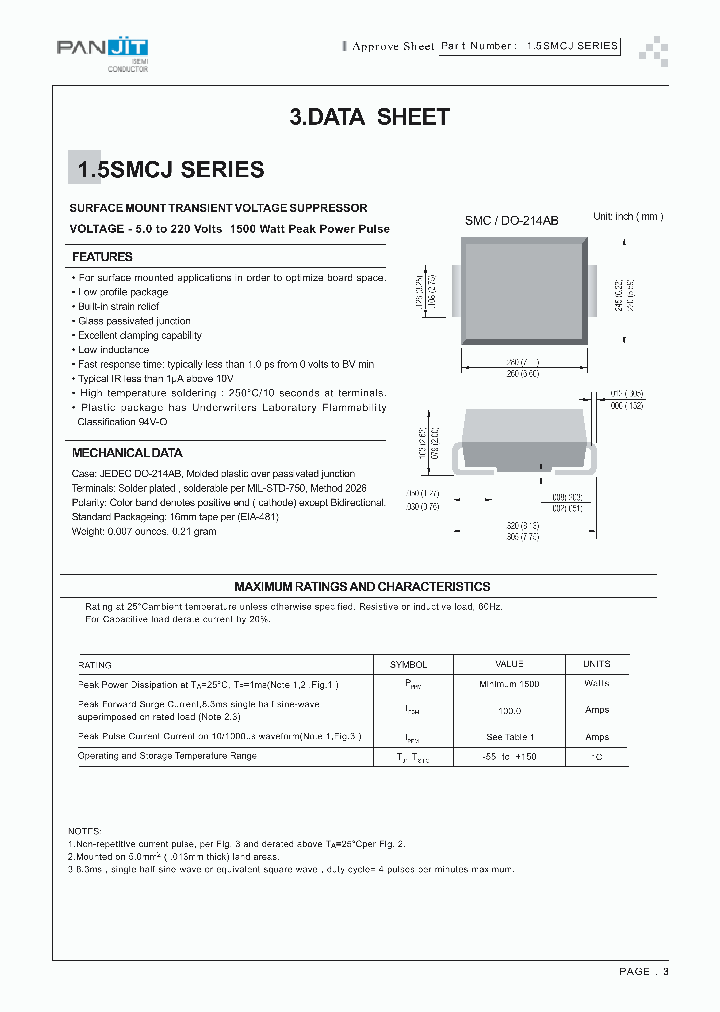 15SMCJ_231584.PDF Datasheet