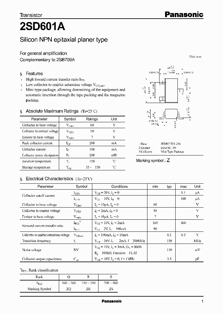 2SD0601A_259156.PDF Datasheet