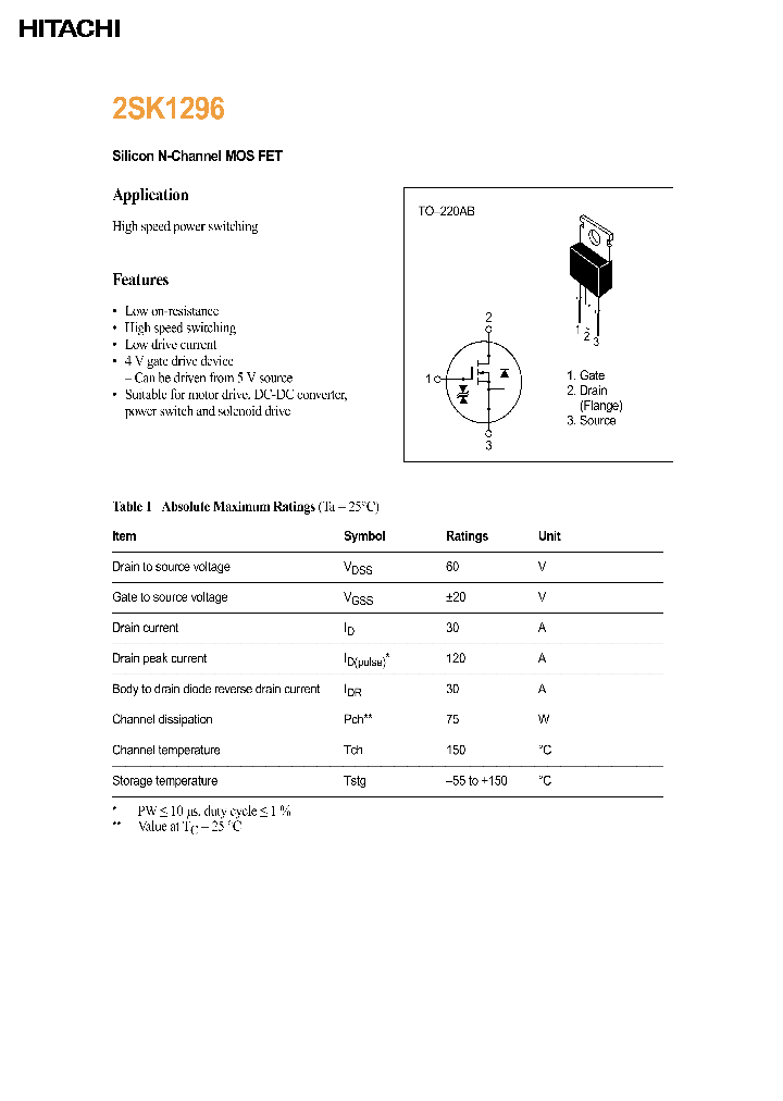 2SK1296_224501.PDF Datasheet