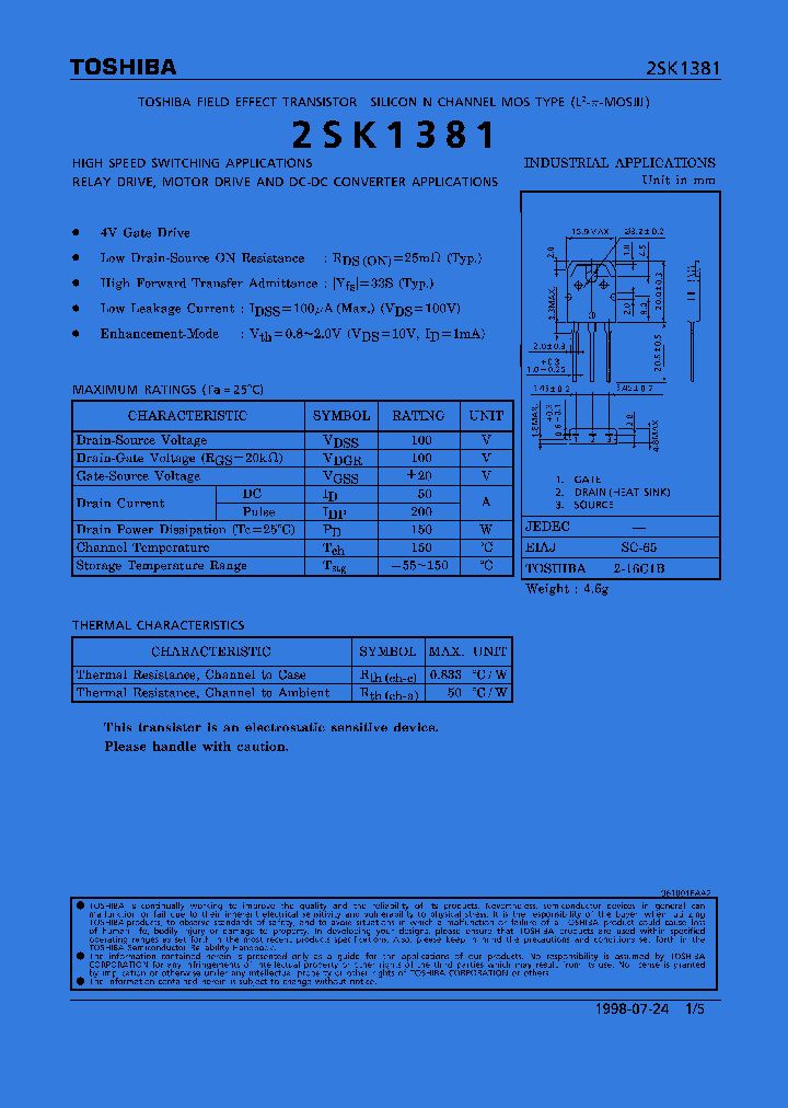 2SK1381_269594.PDF Datasheet