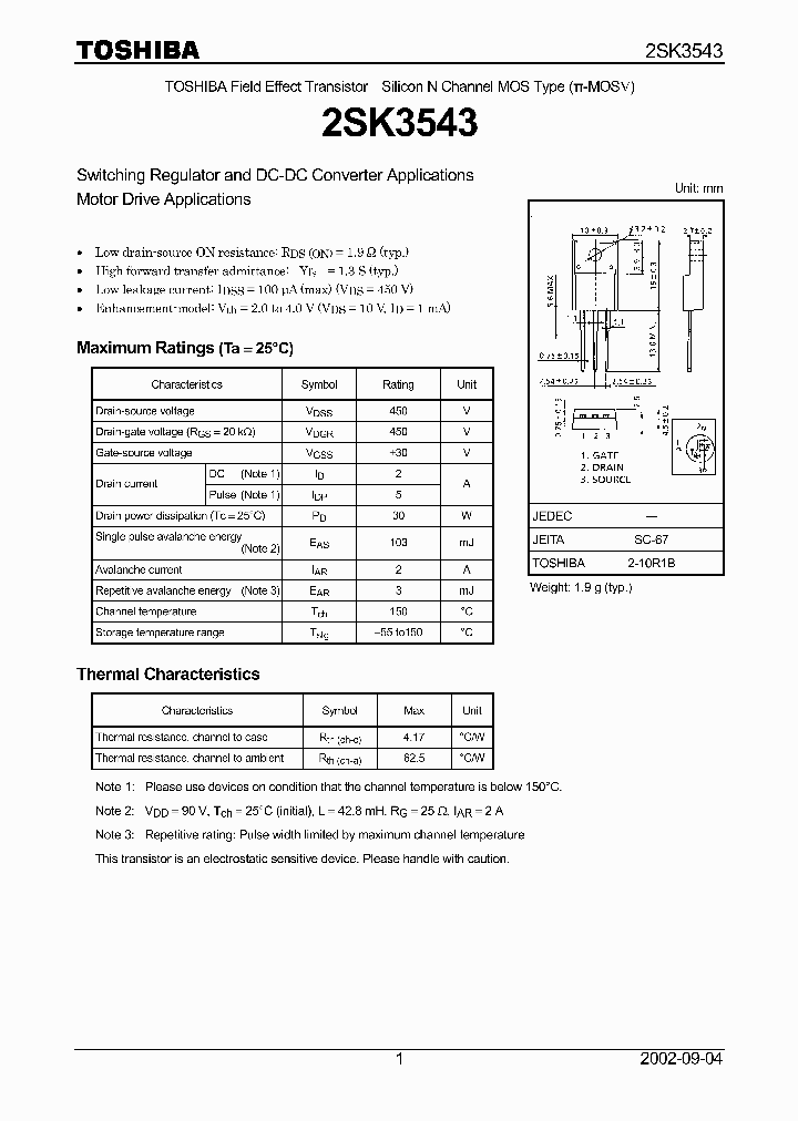 2SK3543_226867.PDF Datasheet
