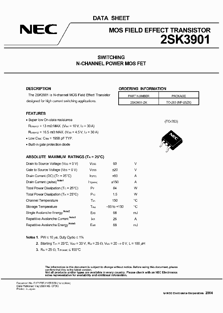 2SK3901_223489.PDF Datasheet