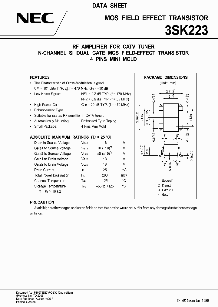 3SK223_204476.PDF Datasheet