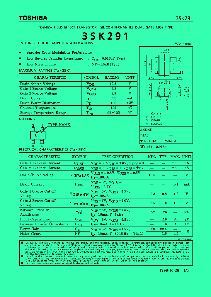 3SK291_204501.PDF Datasheet
