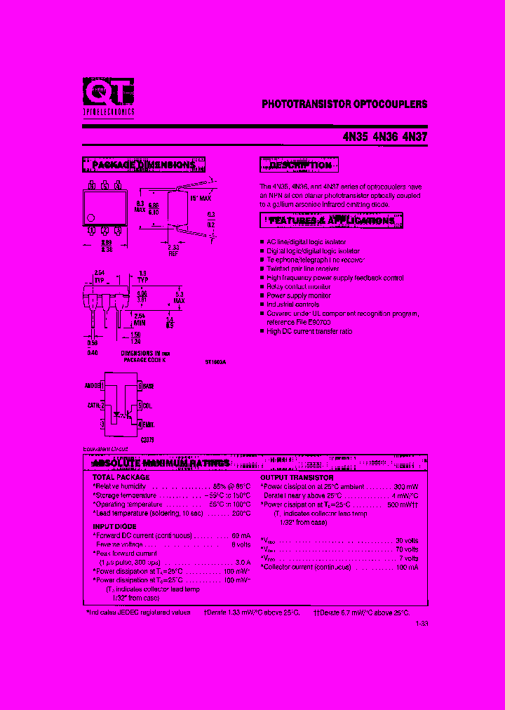 4N35_254560.PDF Datasheet