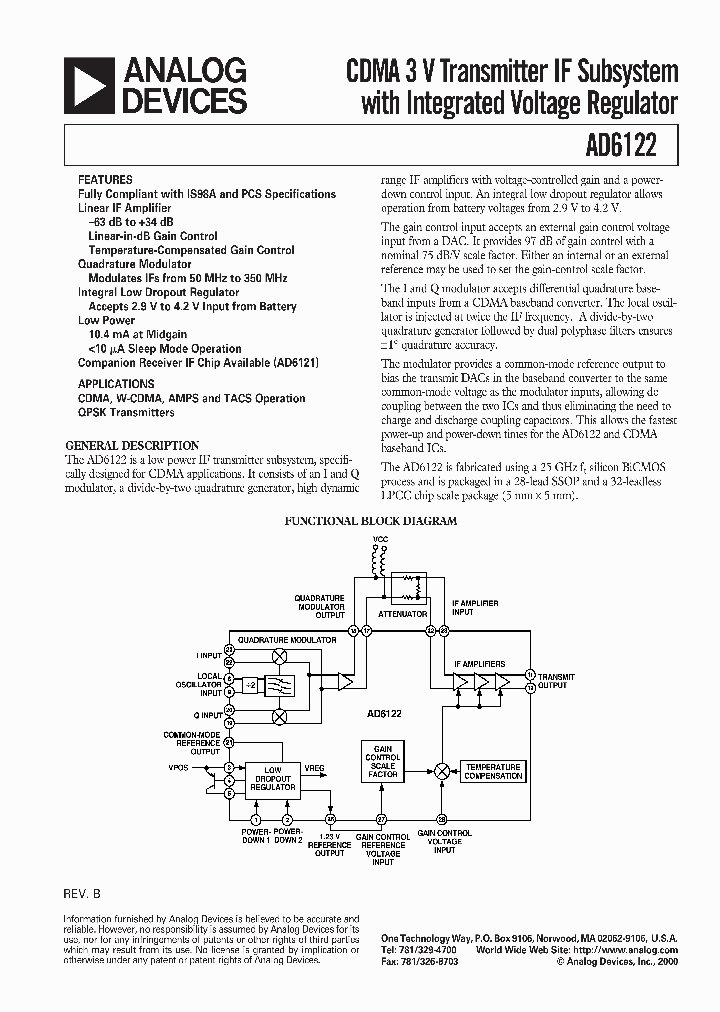AD6122_149300.PDF Datasheet