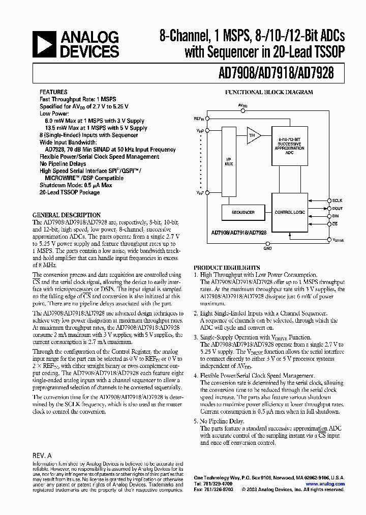 AD7908_258255.PDF Datasheet
