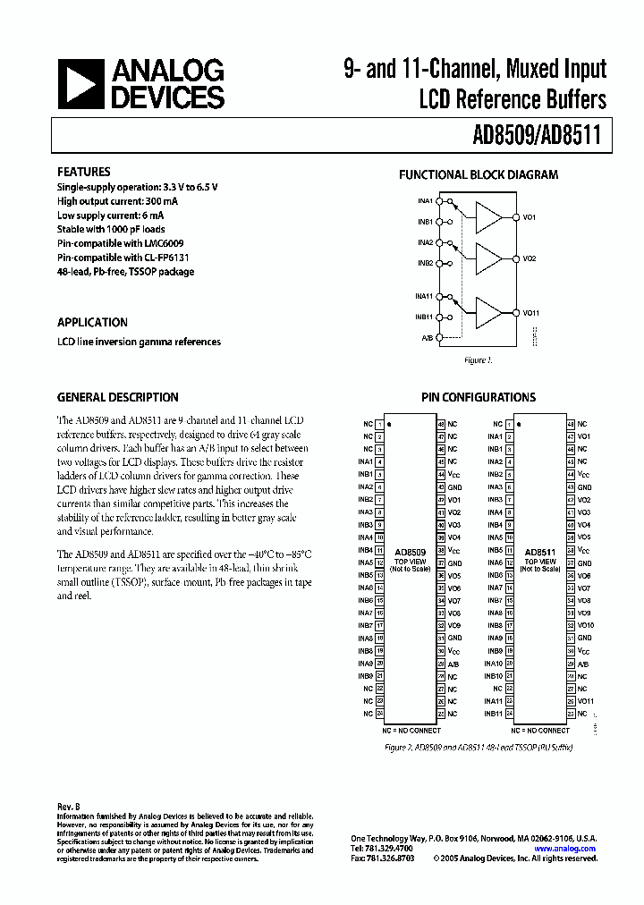 AD8509ARU-REEL_233263.PDF Datasheet