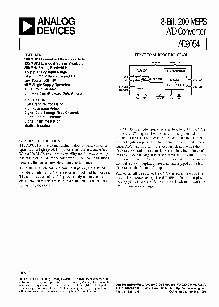 AD9054PCB_240725.PDF Datasheet