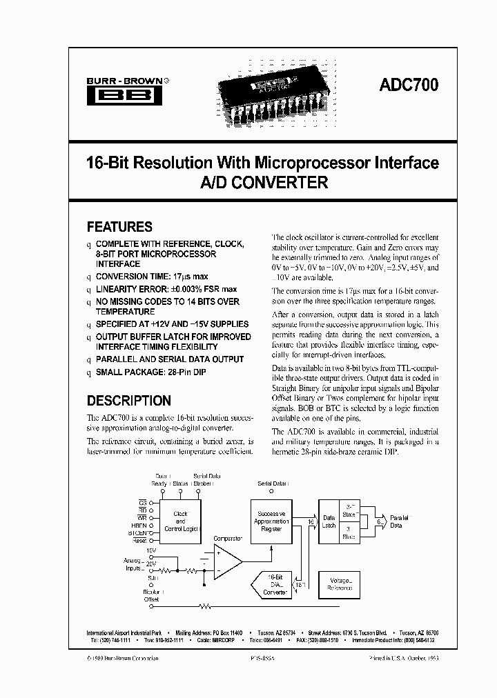 ADC700_226276.PDF Datasheet