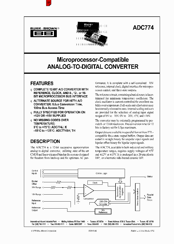 ADC774_259527.PDF Datasheet