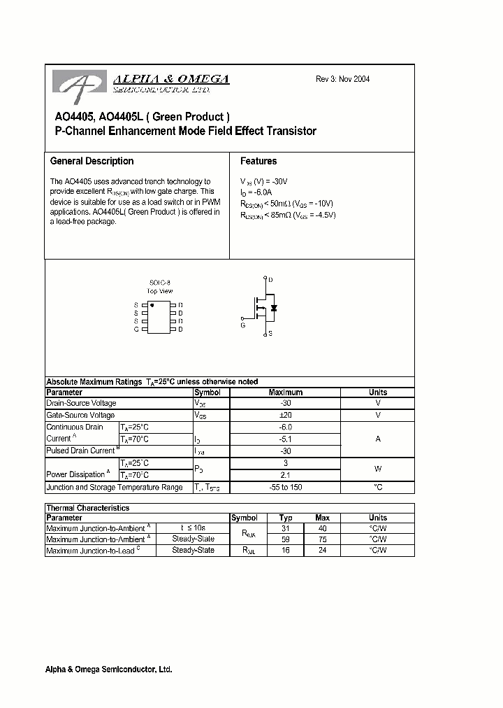 AO4405_216198.PDF Datasheet