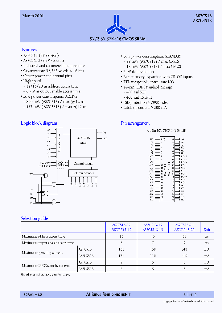 AS7C513_233561.PDF Datasheet