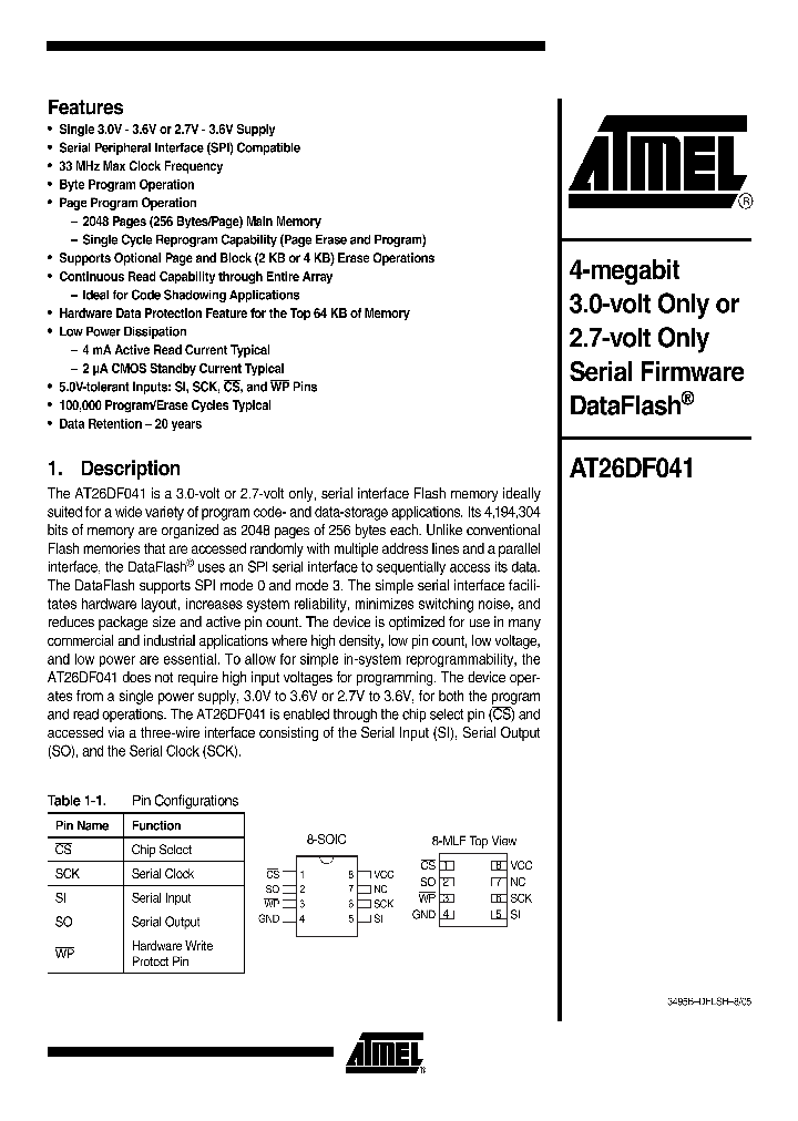 AT26DF041_257473.PDF Datasheet