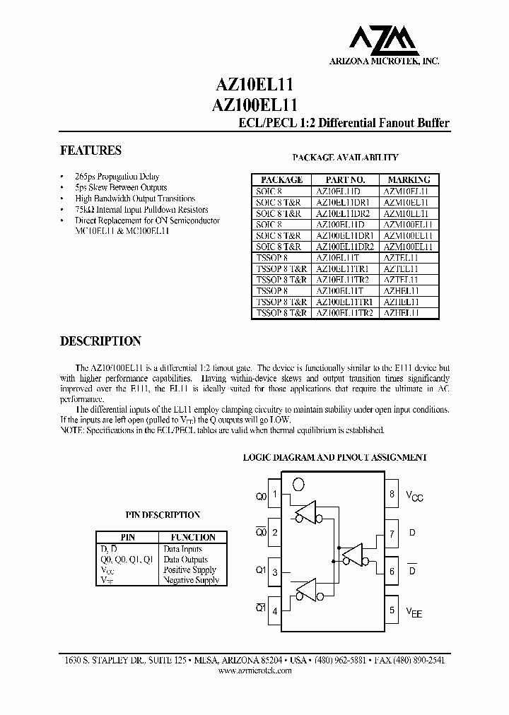 AZ10EL11_235417.PDF Datasheet