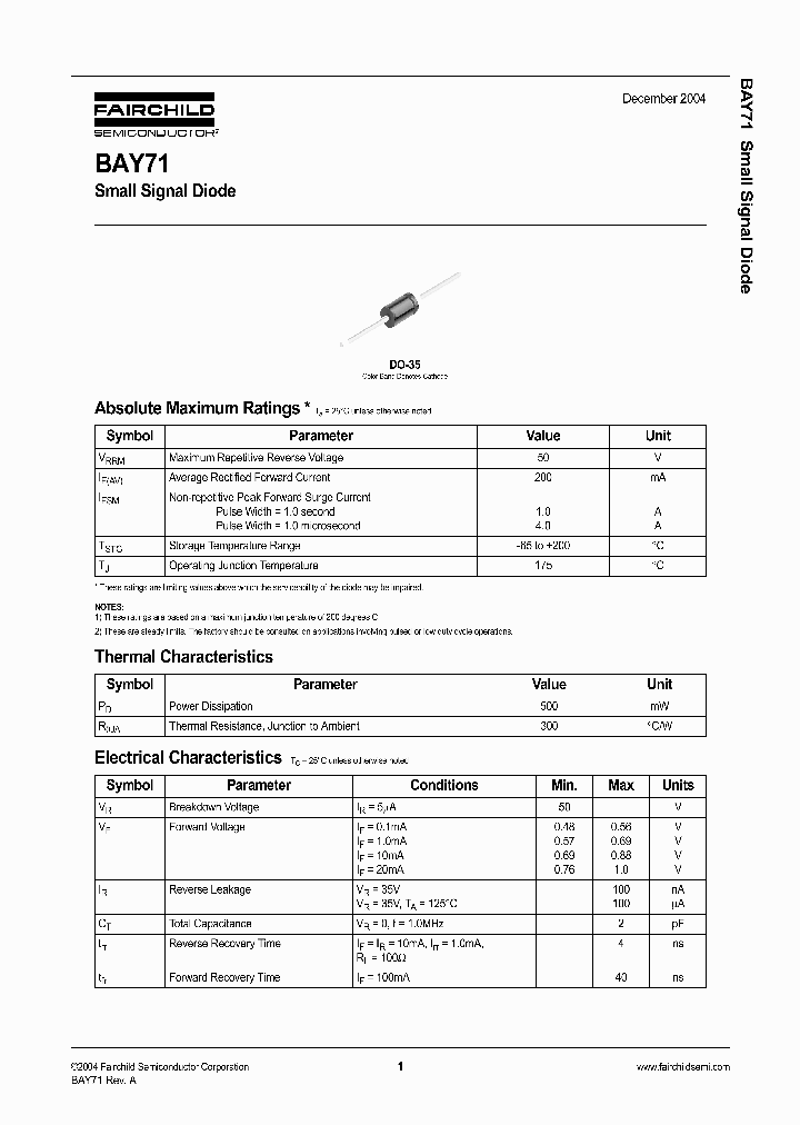 BAY71_239094.PDF Datasheet