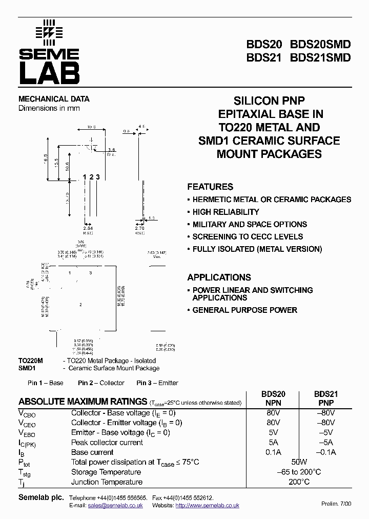 BDS20_242688.PDF Datasheet