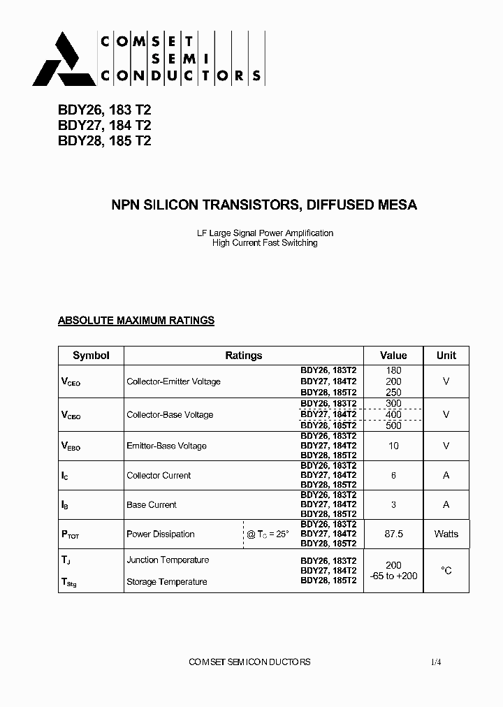 BDY28_242552.PDF Datasheet