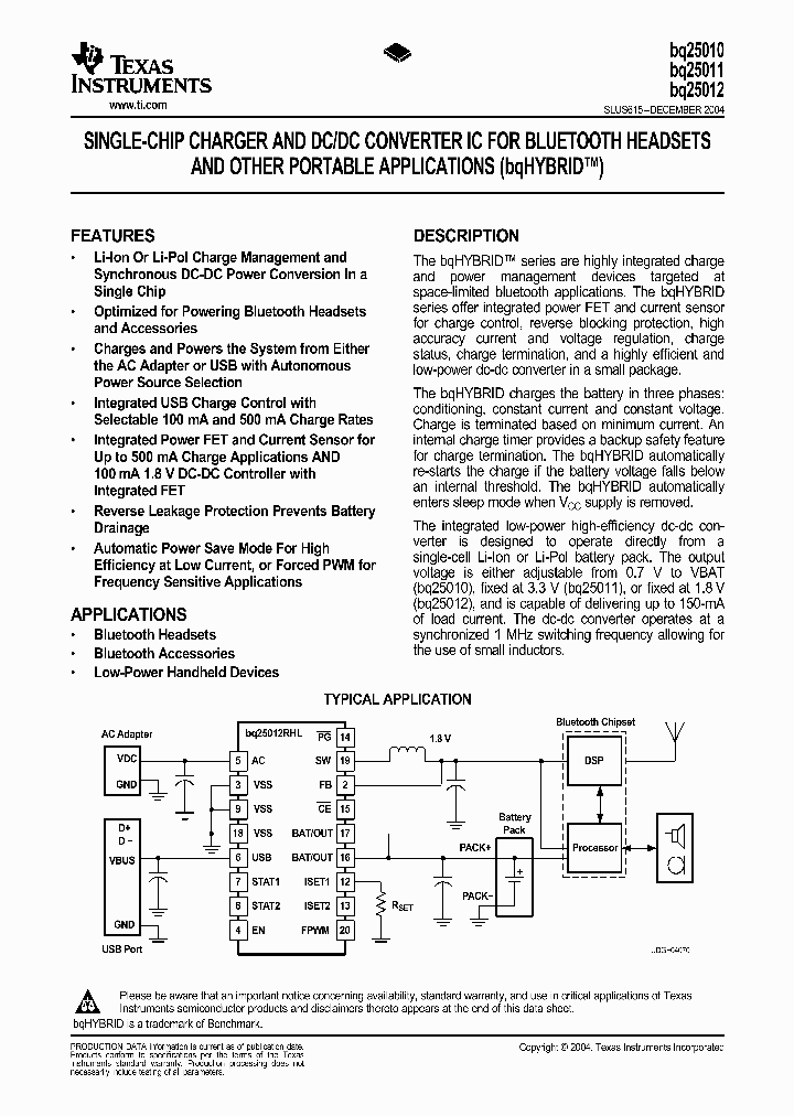 BQ25010RHLR_261039.PDF Datasheet