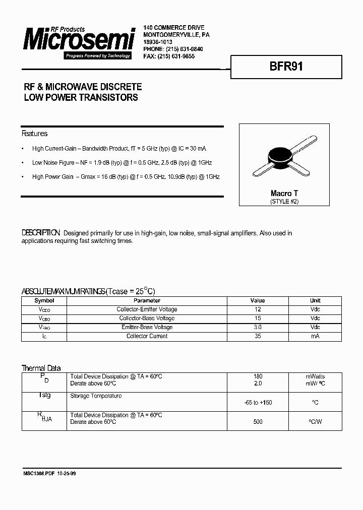 BRF91_240131.PDF Datasheet